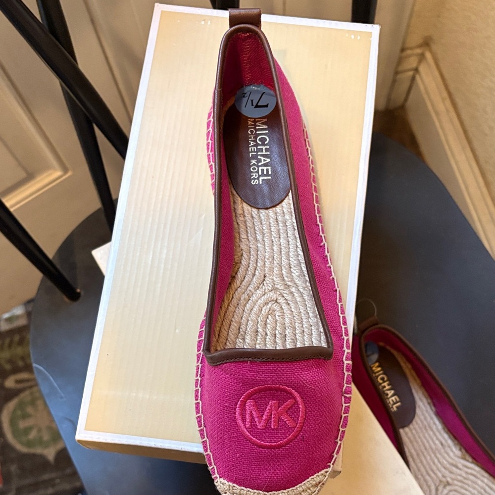 Michael Kors Fuchsia Espadrille Flats